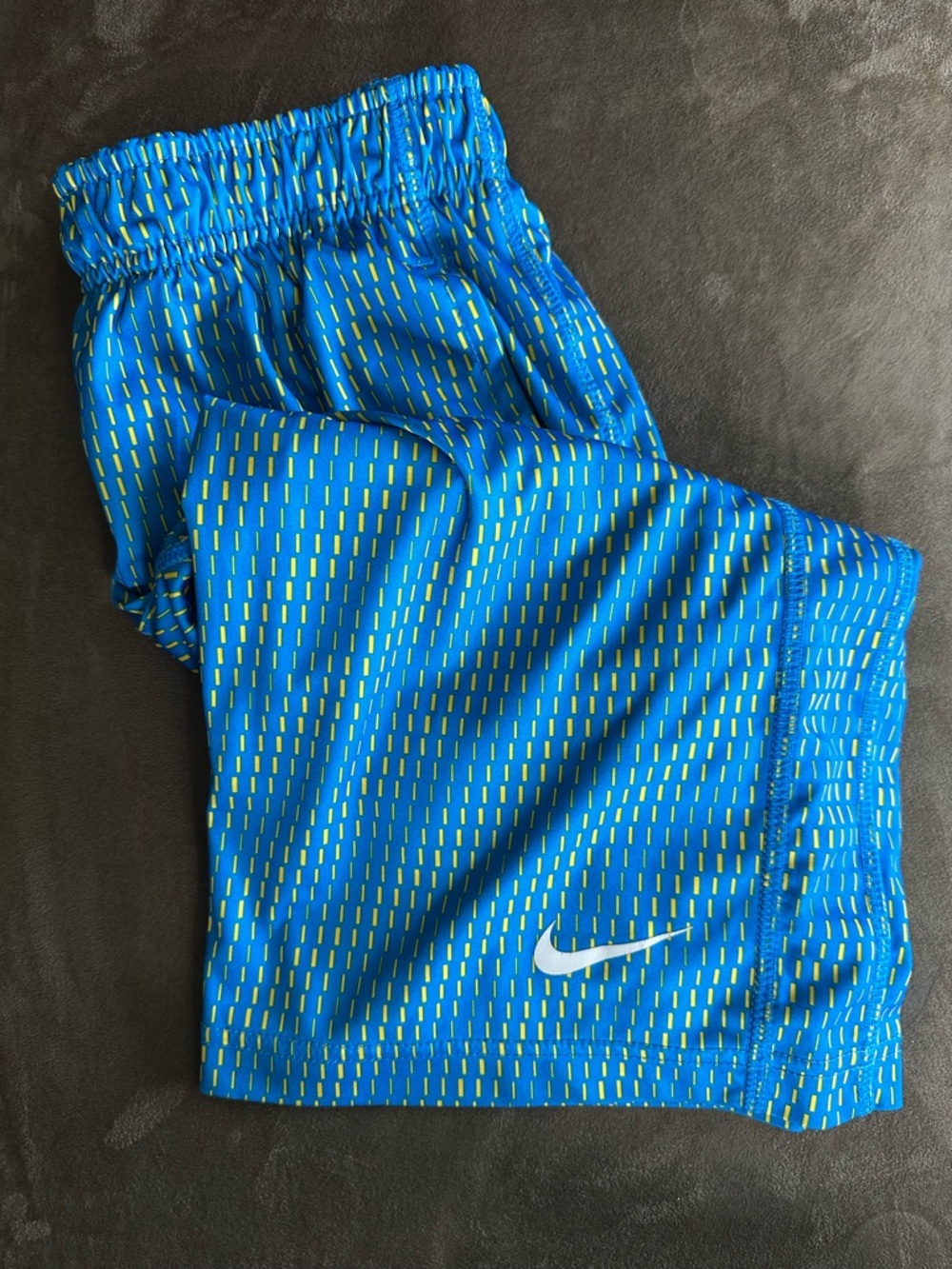 Nike Bright Blue/Yellow Athletic Shorts